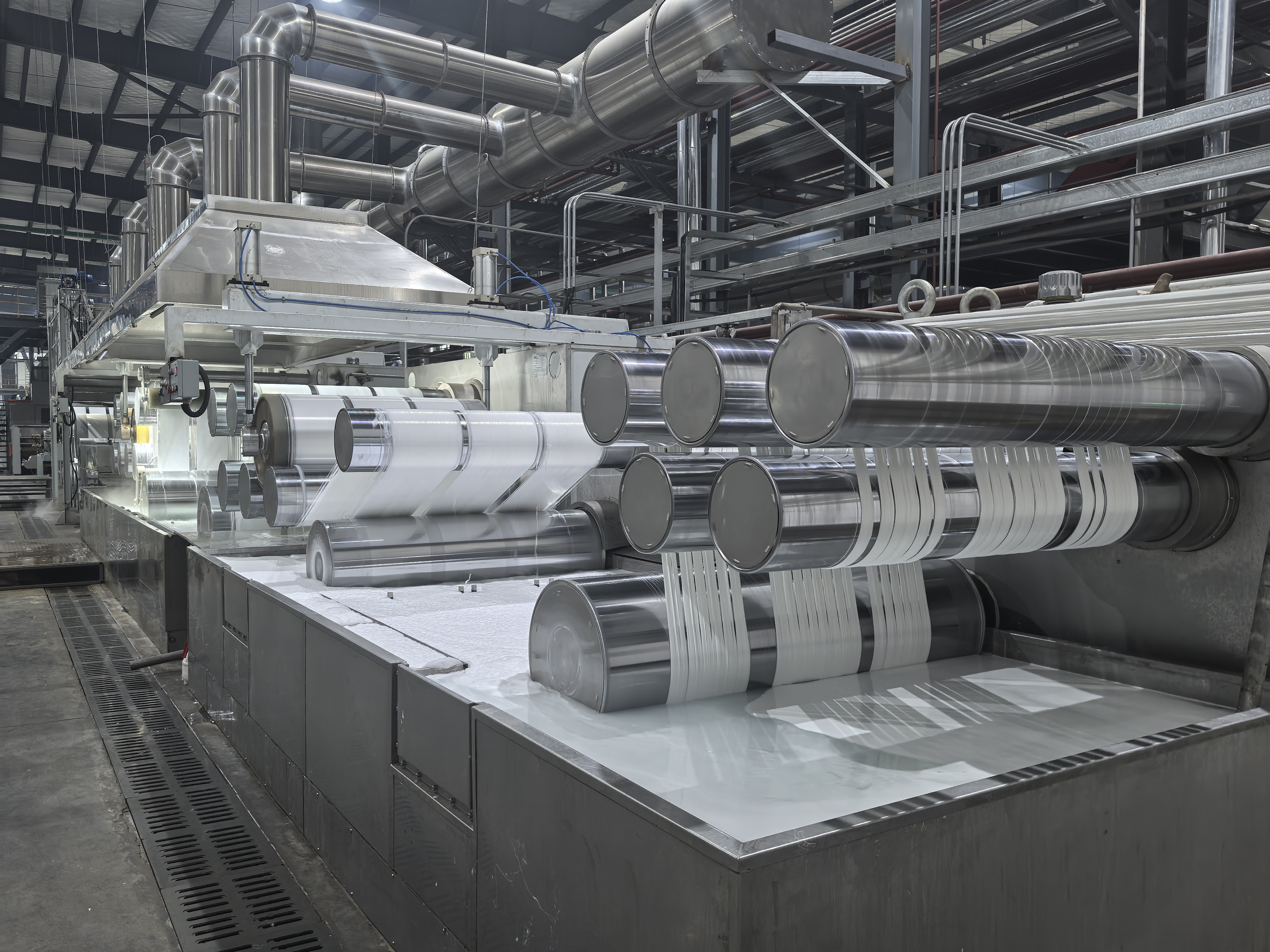 ligne de production de fibres de polyester creuses de 100TPD