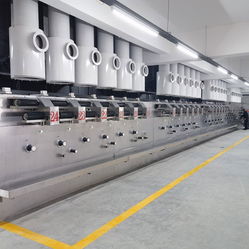 Ligne de production de fibres discontinues de polyester : équipement fiable pour une production de fibres de qualité