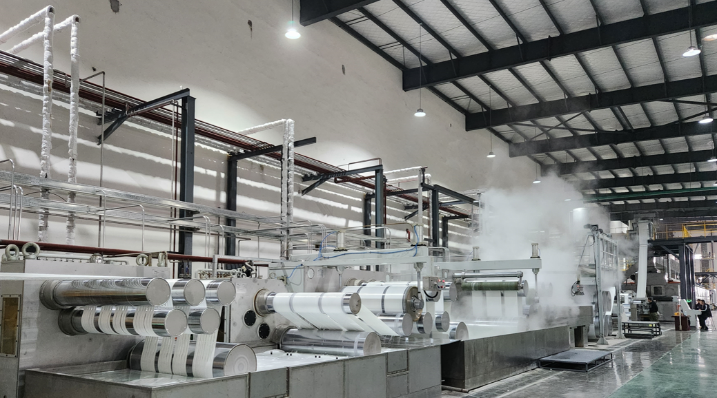 ligne de production de fibres de polyester creuses de 100TPD