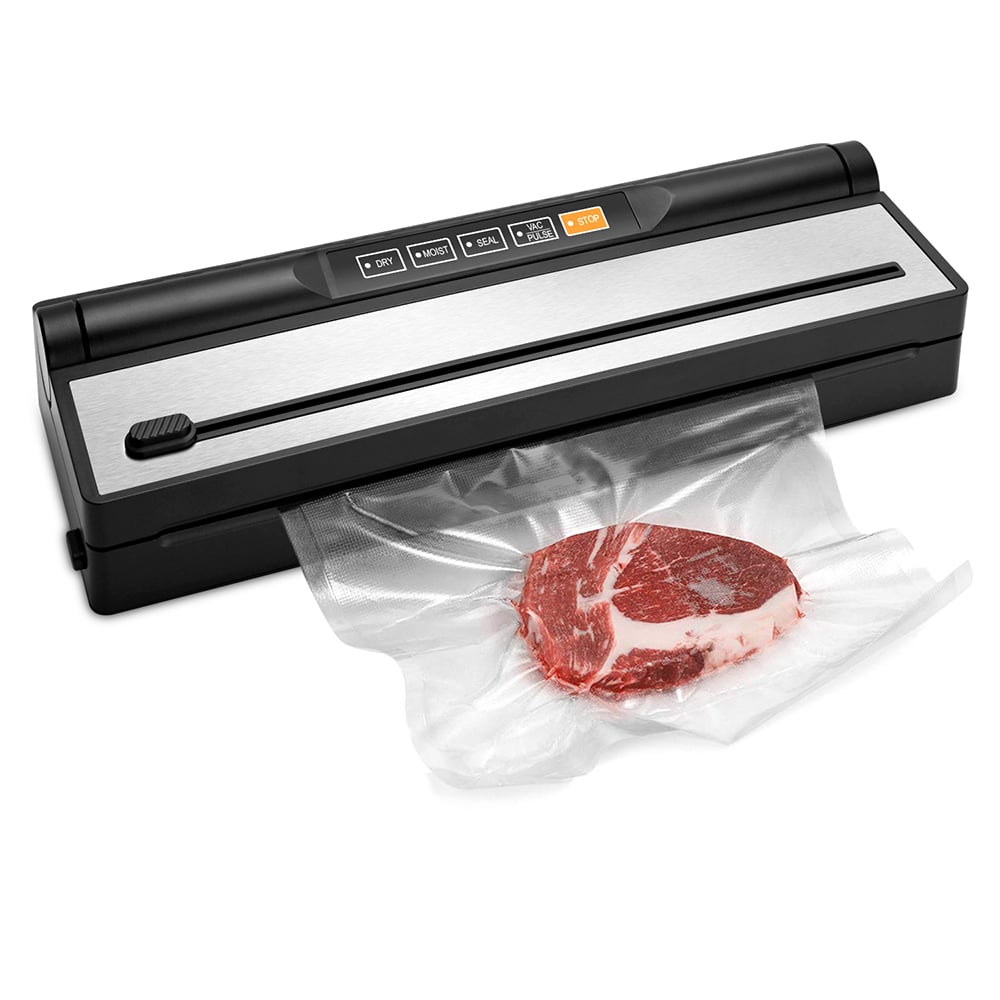 VS6616 Compact Vacuum Sealer with Removable Drip Tray, Built-in Cutter, Dry & Moist Modes, Pulse Function & Accessory Hose for Containers and Bottles