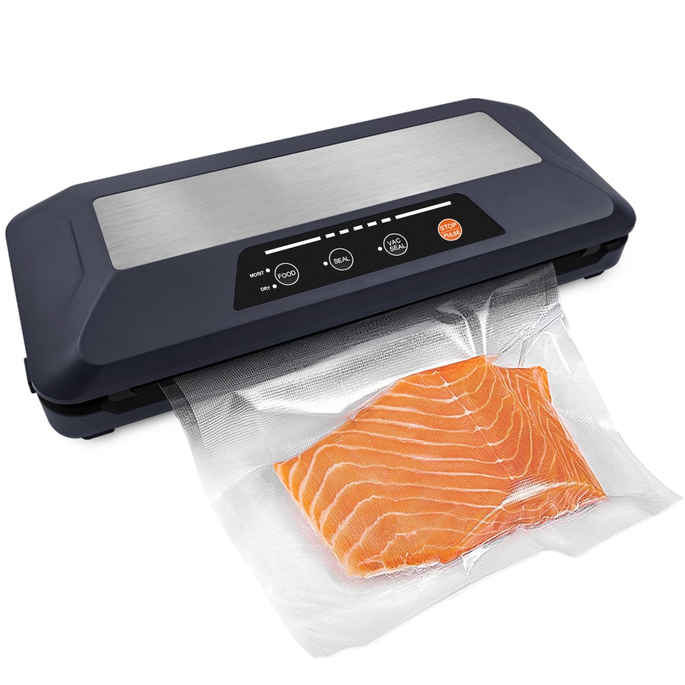 VS6603X Vacuum Sealer with Built-In Roll Storage, Built-in Cutter, Dry & Moist Modes, Pulse Function & Accessory Hose for Containers and Bottles