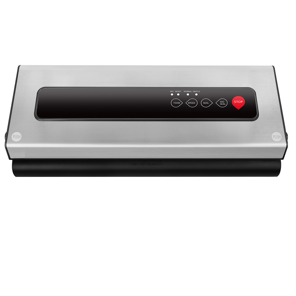 VS6601S Vacuum Sealer with Built-in Cutter, Dry & Moist Modes, Normal & Gentle Pressure Setting, Accessory Hose for Containers and Bottles