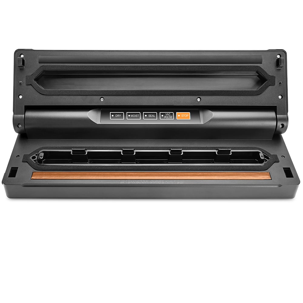 VS6616 Compact Vacuum Sealer with Removable Drip Tray, Built-in Cutter, Dry & Moist Modes, Pulse Function & Accessory Hose for Containers and Bottles