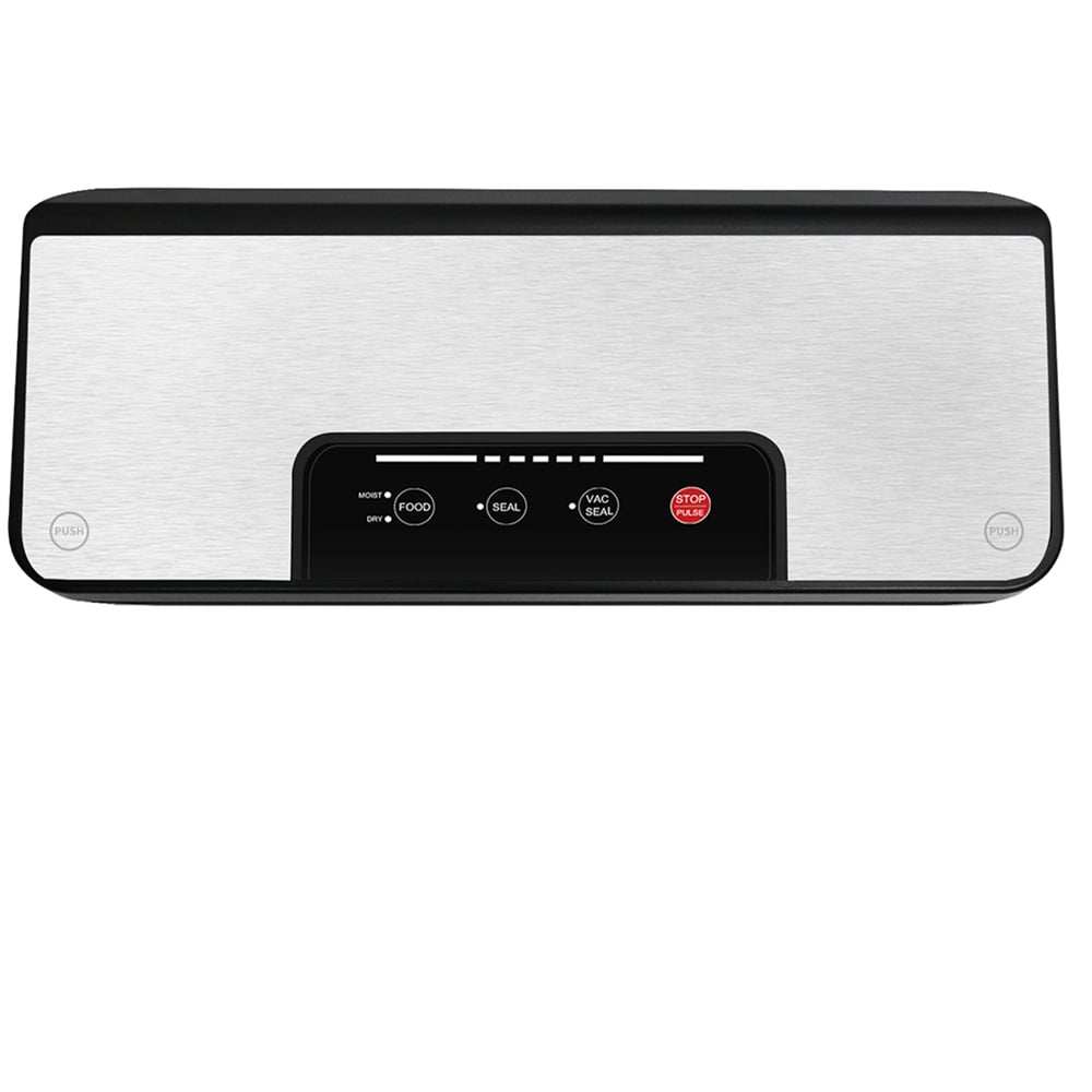 VS6602X Vacuum Sealer with Built-In Roll Storage, Built-in Cutter, Dry & Moist Modes, Pulse Function & Accessory Hose for Containers and Bottles