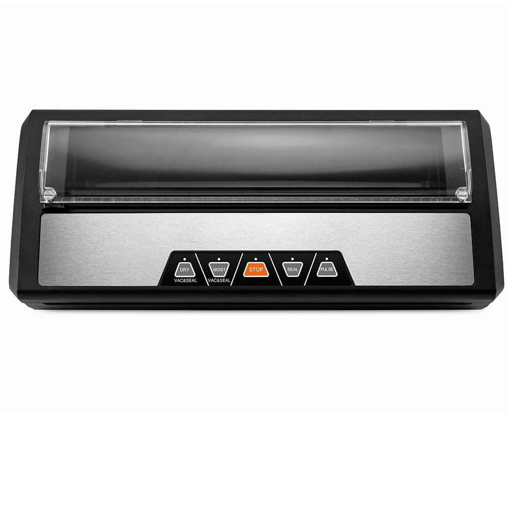 VS6605 Vacuum Sealer with Built-In Roll Storage, Built-in Cutter, Dry & Moist Modes, Pulse Function & Accessory Hose for Containers and Bottles