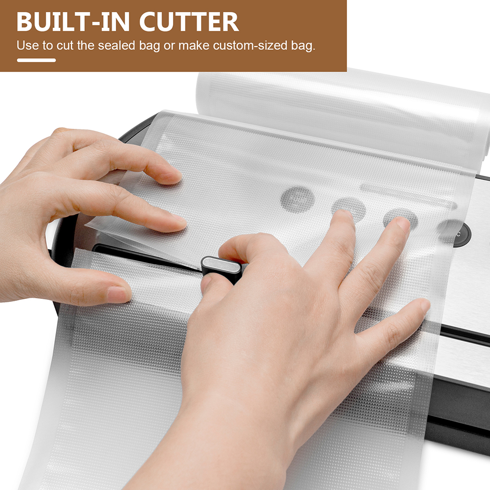 VS6632 Vacuum Sealer with Detachable Base, Built-in Cutter, Dry & Moist Modes,  & Accessory Hose for Containers and Bottles