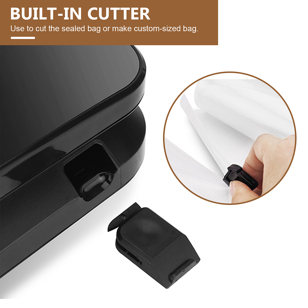 VS6682 Fully Automatic Vacuum Sealer with Removable Drip Tray, Built-in Cutter, Dry & Moist Modes, Normal & Gentle Pressure Setting, Accessory Hose for Containers and Bottles