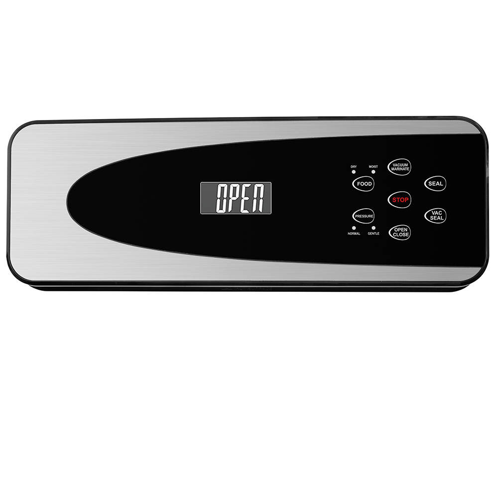 VS6681S Fully Automatic Vacuum Sealer with Removable Drip Tray, Built-in Cutter, Dry & Moist Modes, Normal & Gentle Pressure Setting, Accessory Hose for Containers and Bottles