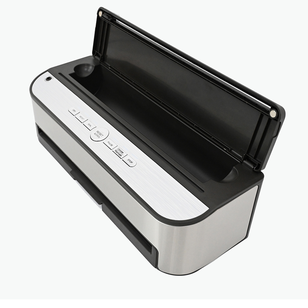 VS6685J Fully Automatic Vacuum Sealer with Built-In Roll Storage, Built-in Cutter, Removable Drip Tray, Dry & Moist Modes, Pulse Function & Accessory Hose for Containers and Bottles