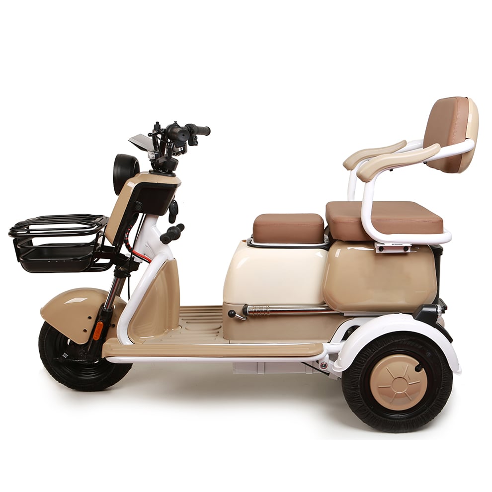 Durable 500W Electric Tricycle with Adjustable Seats Remote Control