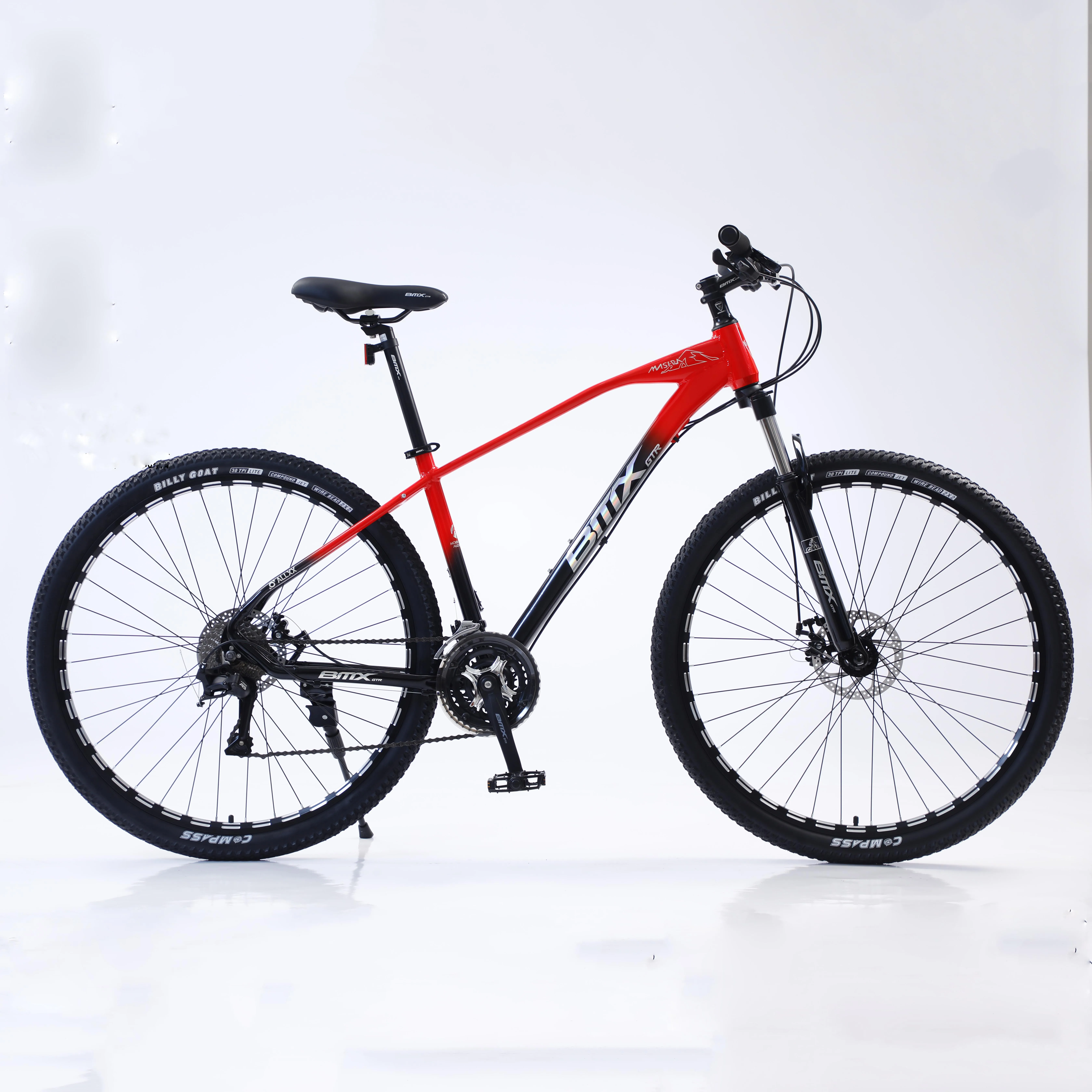 27.5 Inch Alloy MTB with Retro Brown Tires and Lockout Fork