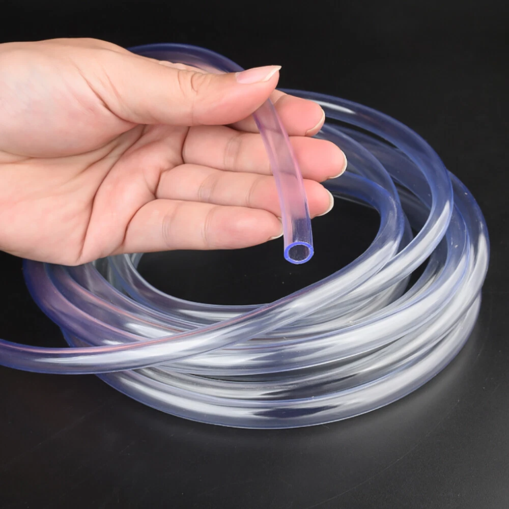 Clear PVC Hose — Transparent · Flexible · Chemical Resistant · 17 Standard Sizes