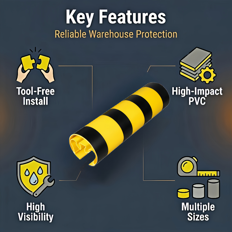 Warehouse Plastic Rack Protectors– Durable Shelf & Column Protector