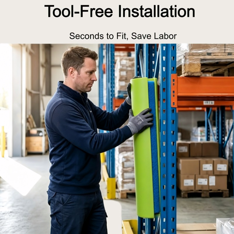 Plastic Column Protector Steel Racks Pallet Conventional Rack Protectors