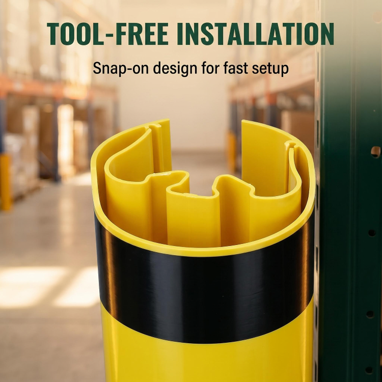 Warehouse Plastic Rack Protectors– Durable Shelf & Column Protector