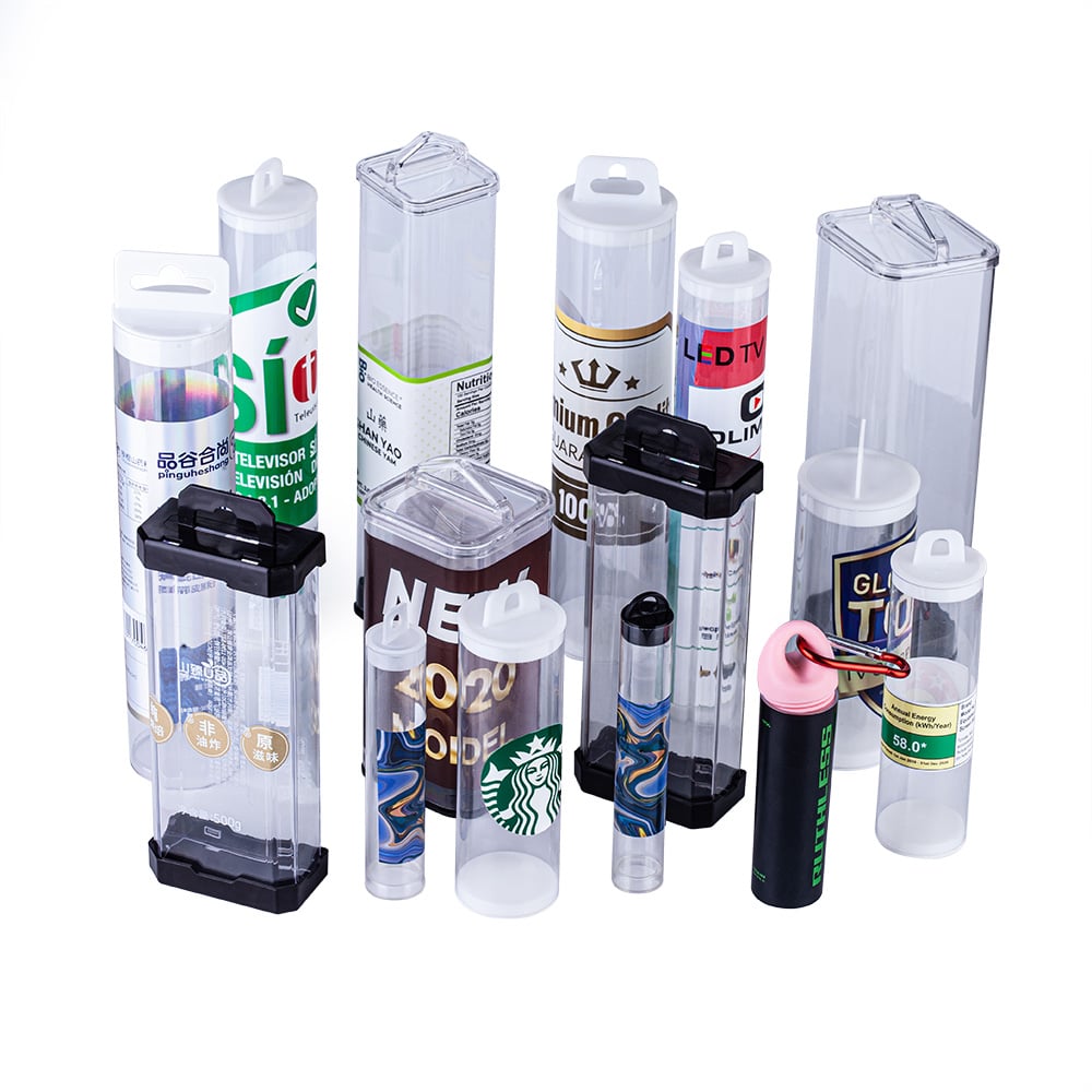 Plastic packaging container