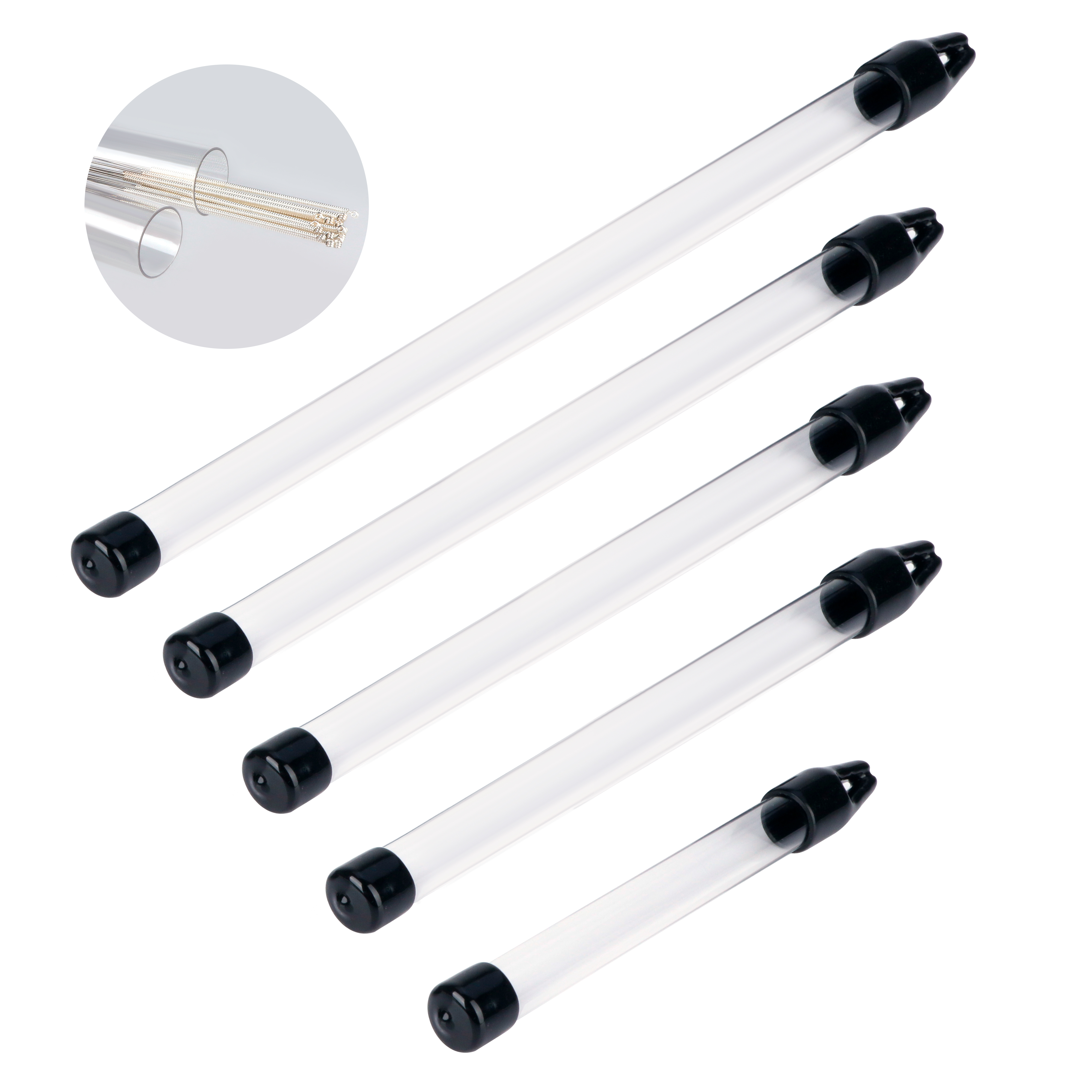 Tube Plastic Packing — Premium PC · PCTG · PETG · 39 Standard Sizes · Custom Lengths