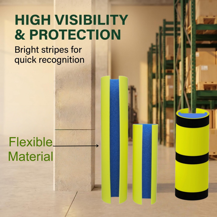 Plastic Column Protector Steel Racks Pallet Conventional Rack Protectors