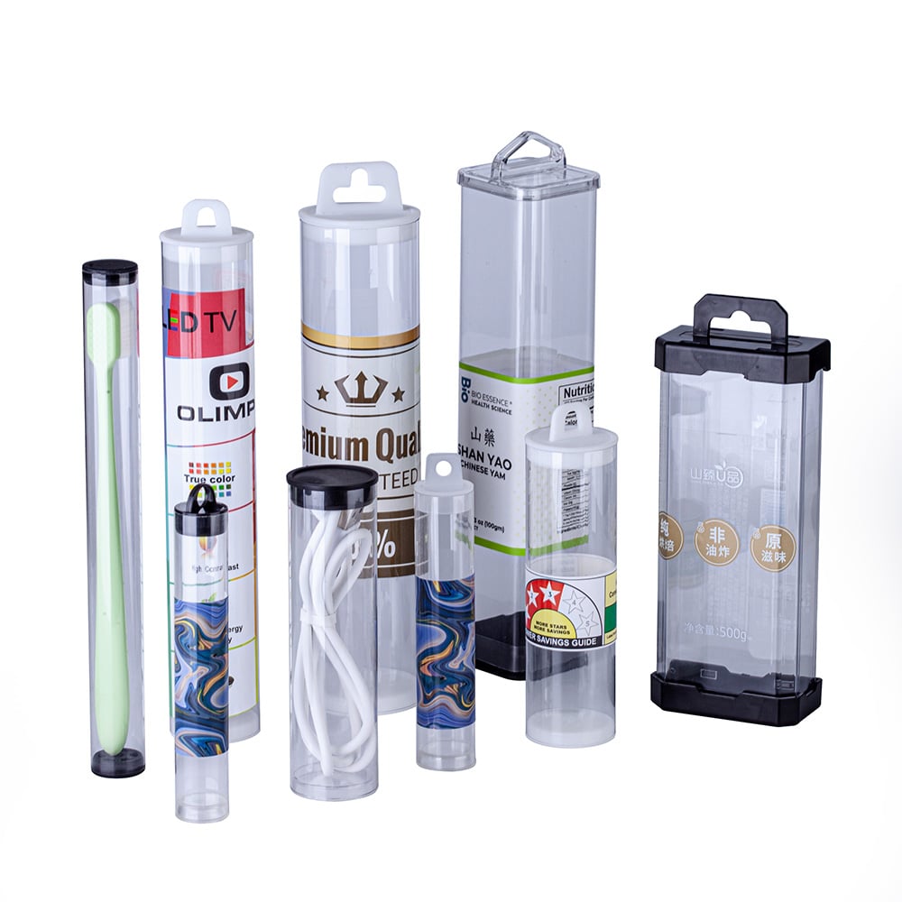 Plastic packaging container