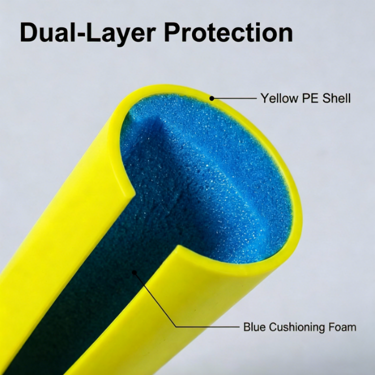 Plastic Column Protector Steel Racks Pallet Conventional Rack Protectors