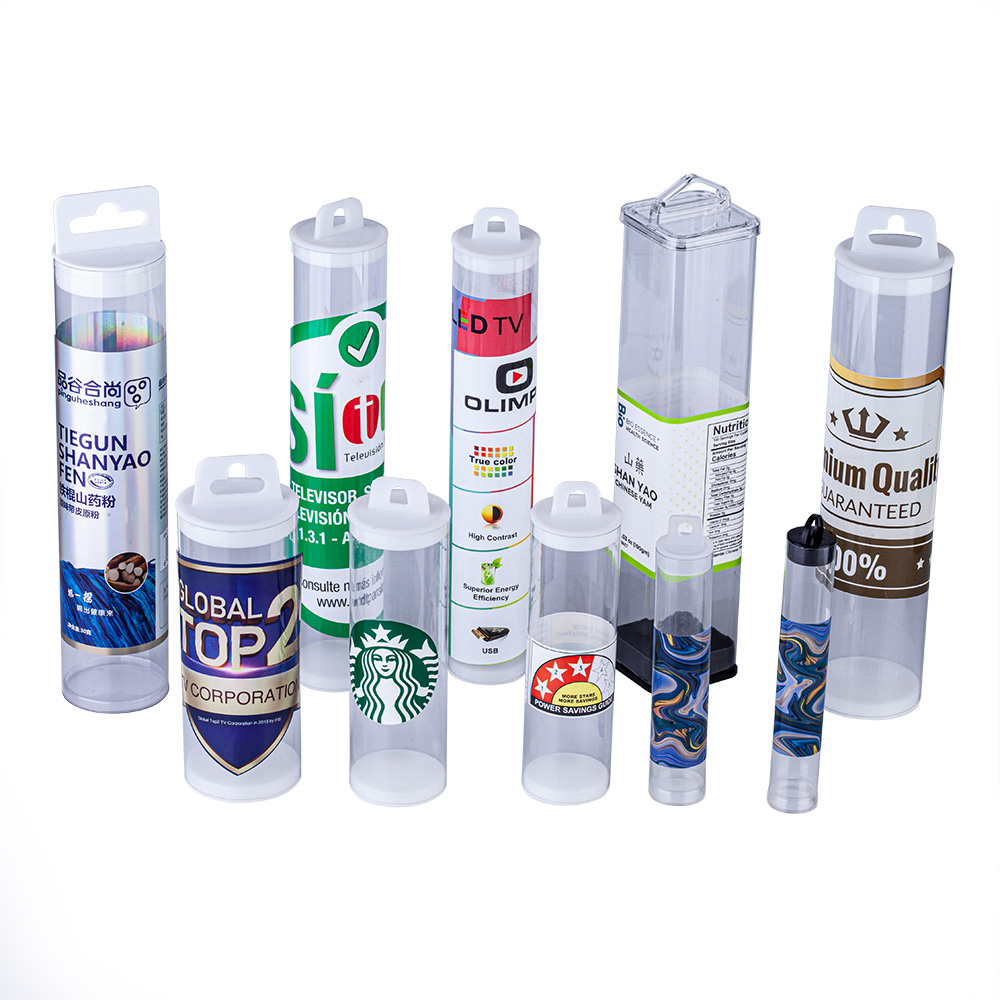 Clear tube packaging