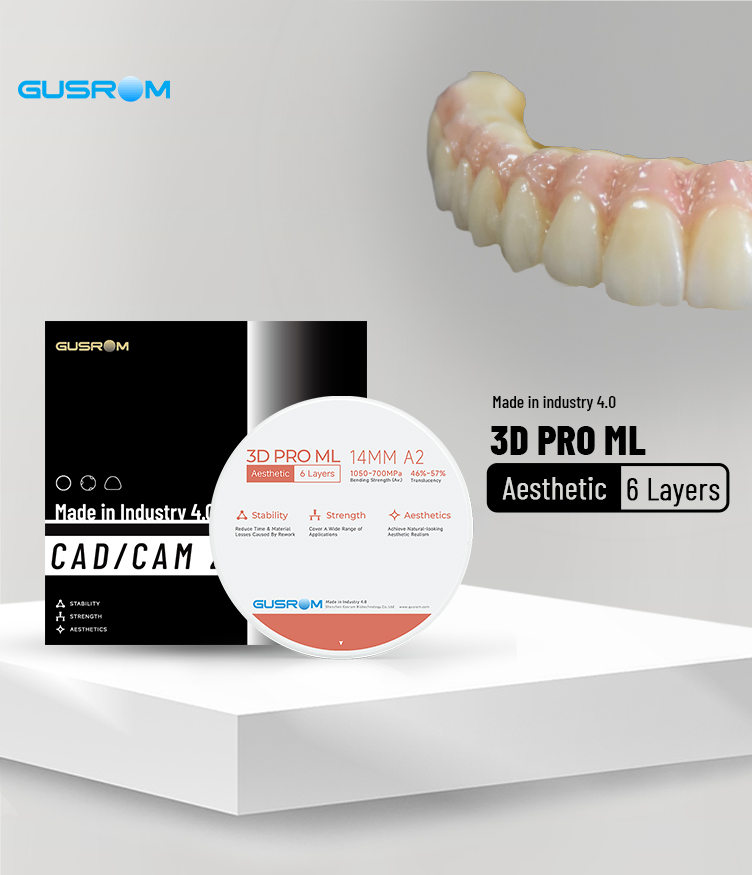 3D PRO ML Aesthetic Zirconia Block