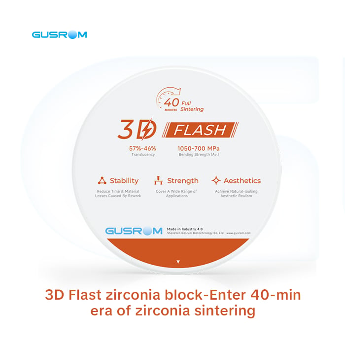 3D Flash zirconia block-Enter 40-min era of zirconia fast sintering