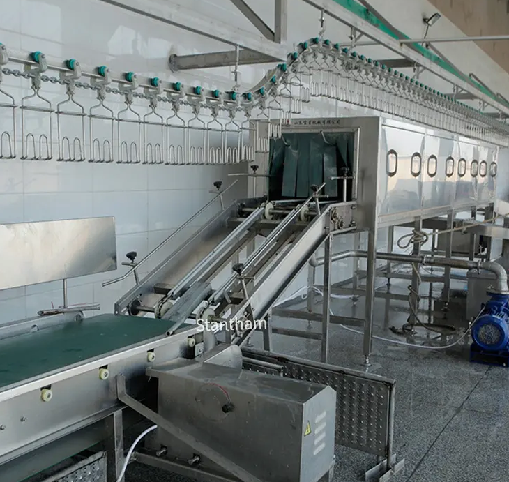 How does a mobile slaughterhouse bring processing capacity directly to remote poultry farms?