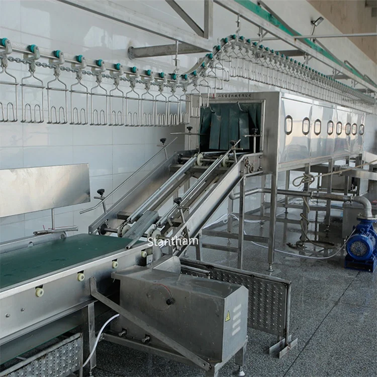 What are the spare parts that need the most frequent replacement in poultry slaughterhouse equipment?