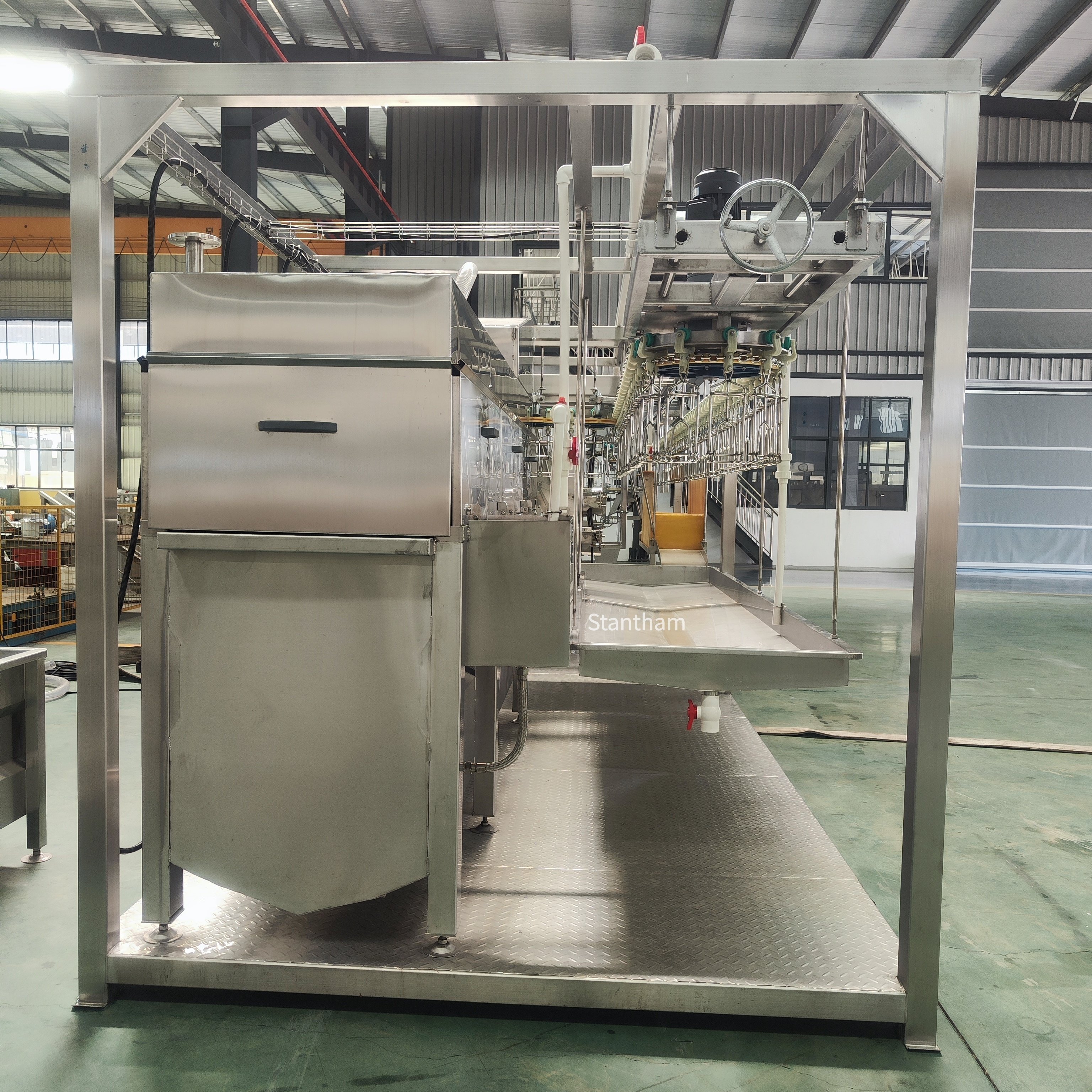Containerized Mobile Chicken Slaughter Line All-in-One Compact Poultry Slaughter Processing Equipment