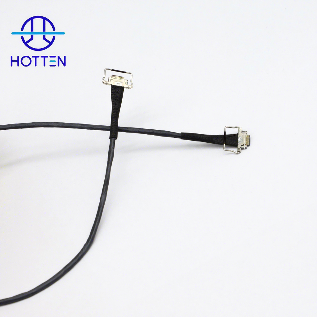 20634 10-Pin 42AWG Micro Coaxial Cable Assembly for IP Cameras