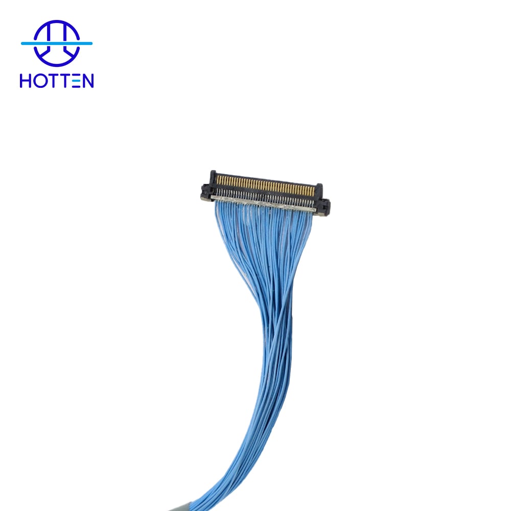 0.5mm Pitch LVDS Cable with HRS DF80 50 Pin Connector