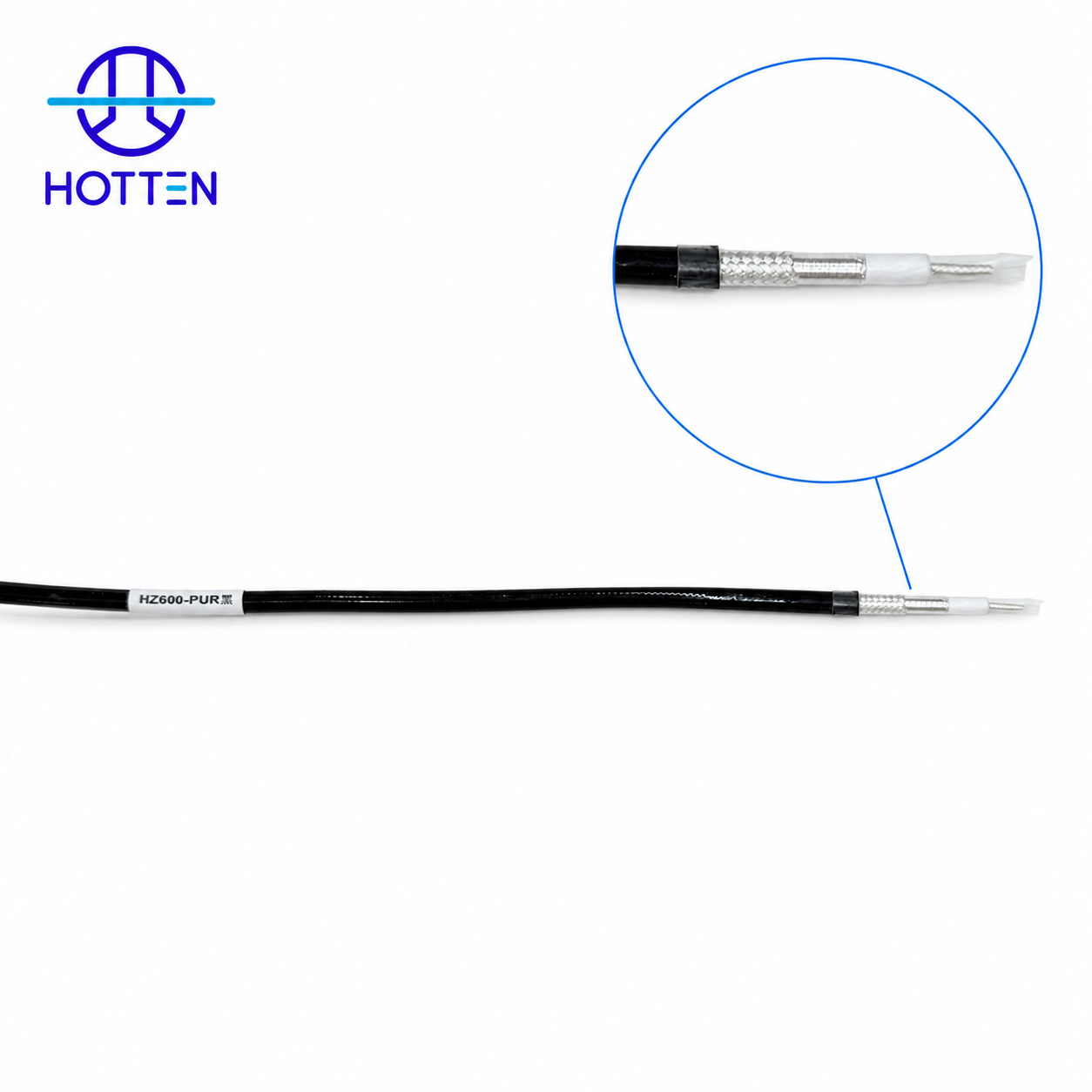 6.0mm 26.5GHz Low-Attenuation Flexible RF Coaxial Cable for Vehicle Antenna Systems