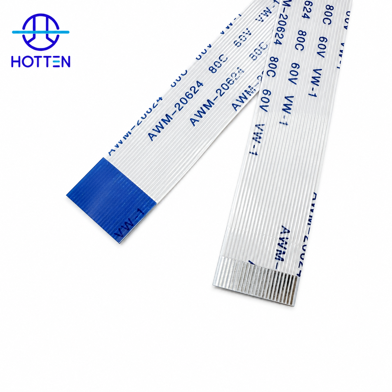 22 Pin 0.5mm Pitch Reverse FPC-to-FPC Fine Coaxial Cable Assembly for LCD Display Modules