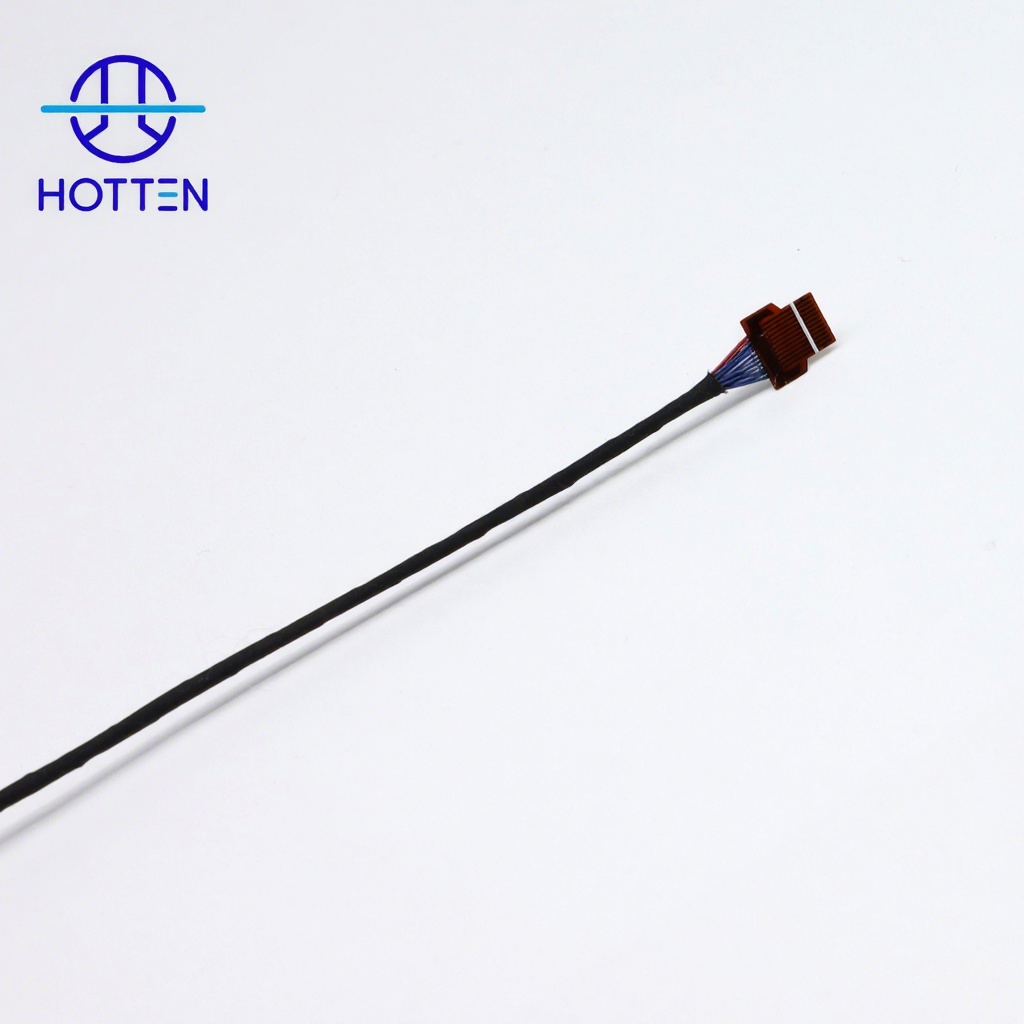 40AWG 12Pin FPC Micro Coaxial Cable Assembly for Surveillance Cameras