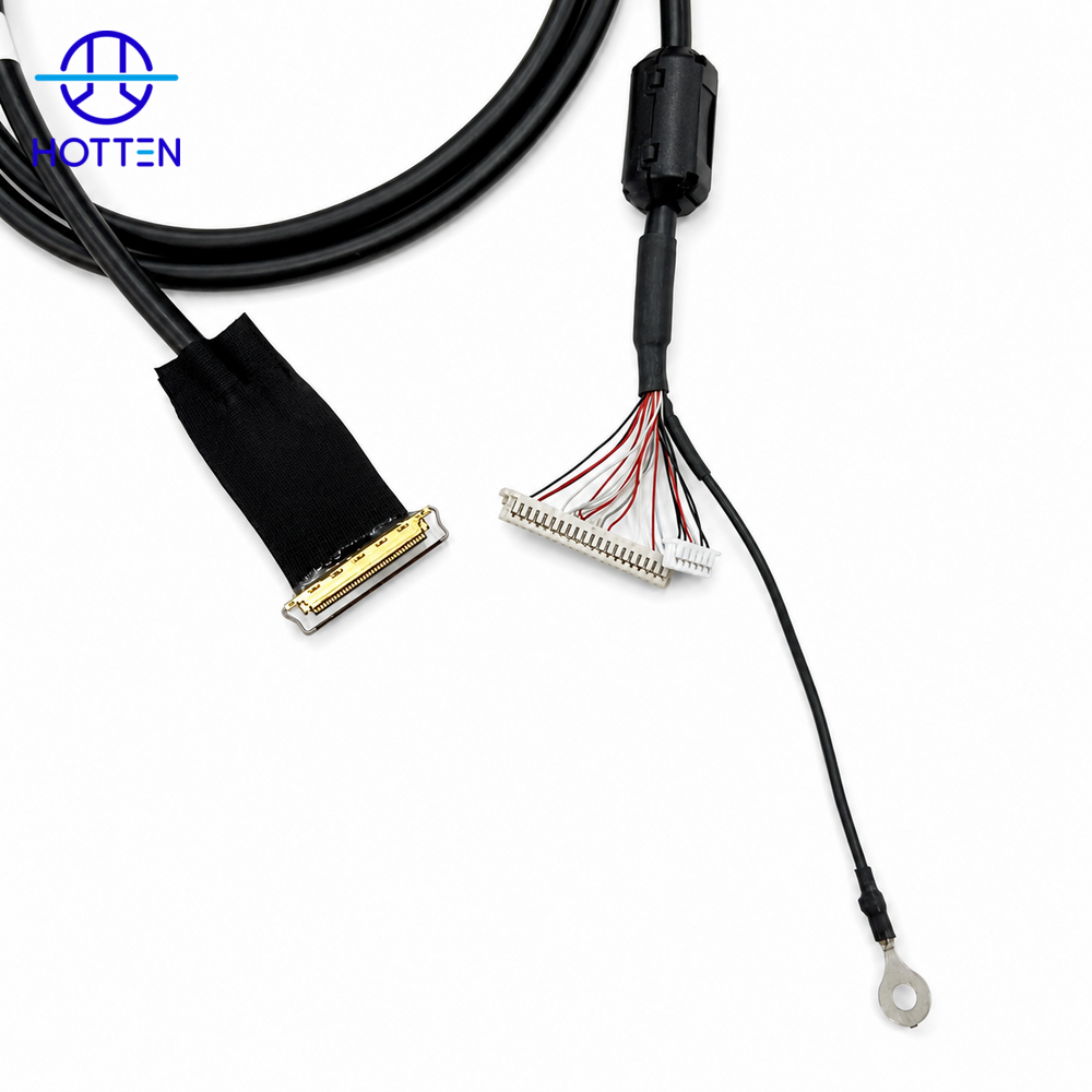 I-PEX 20454 40Pin to Dual 6Pin Molex LVDS Cable Assembly for Machine Vision