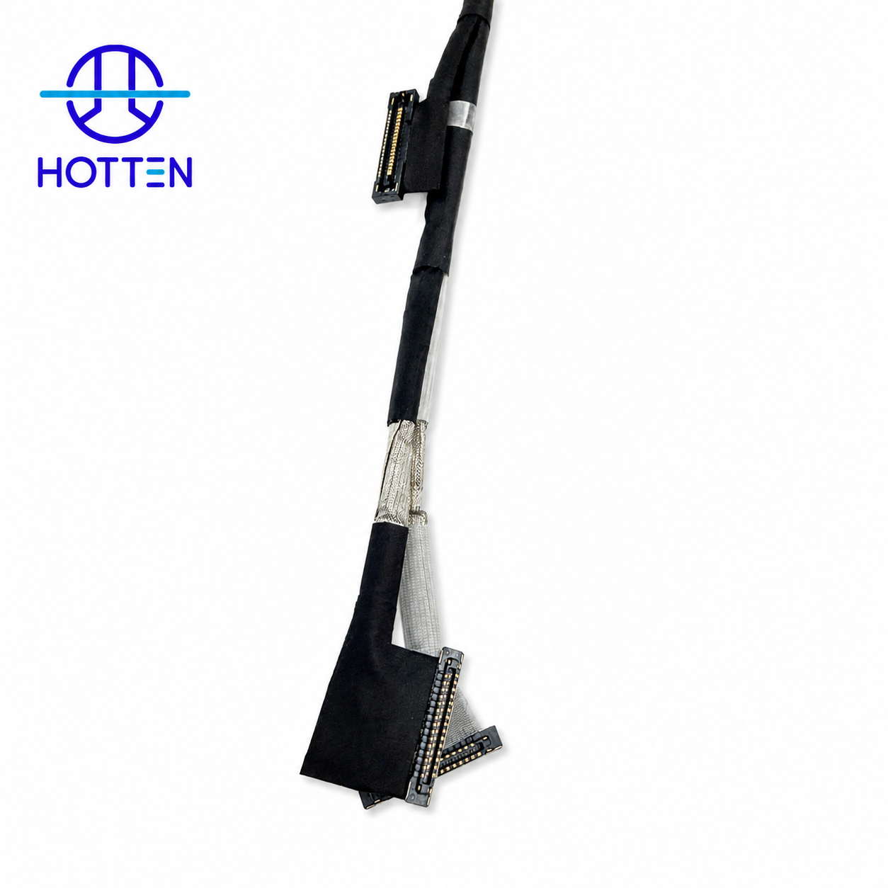KEL XSLS 30-Pin to HRS DF36 20-Pin Hybrid Micro Coaxial Cable Assembly 80mm