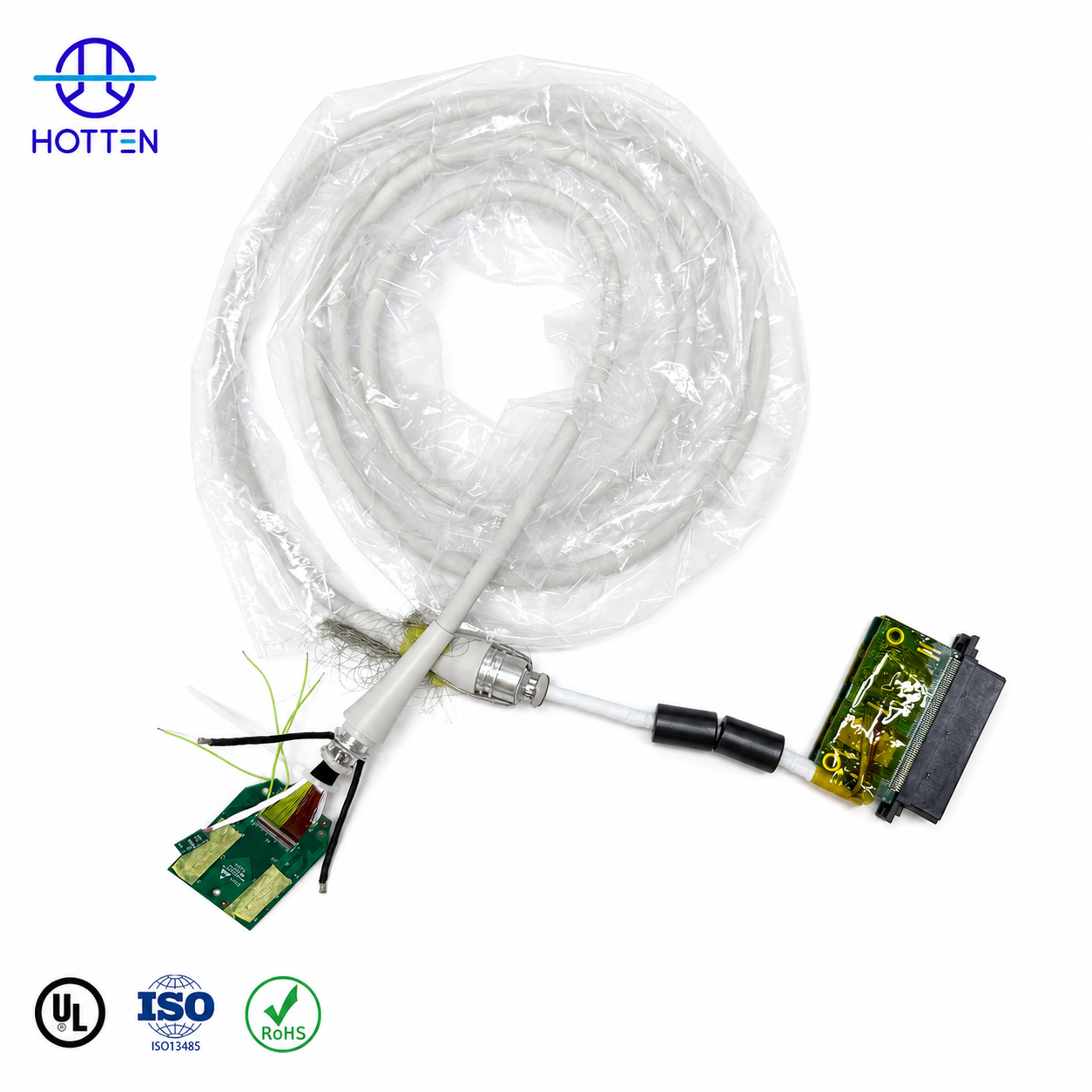 128 Core Low Capacitance Medical Ultrasound Cable Assembly