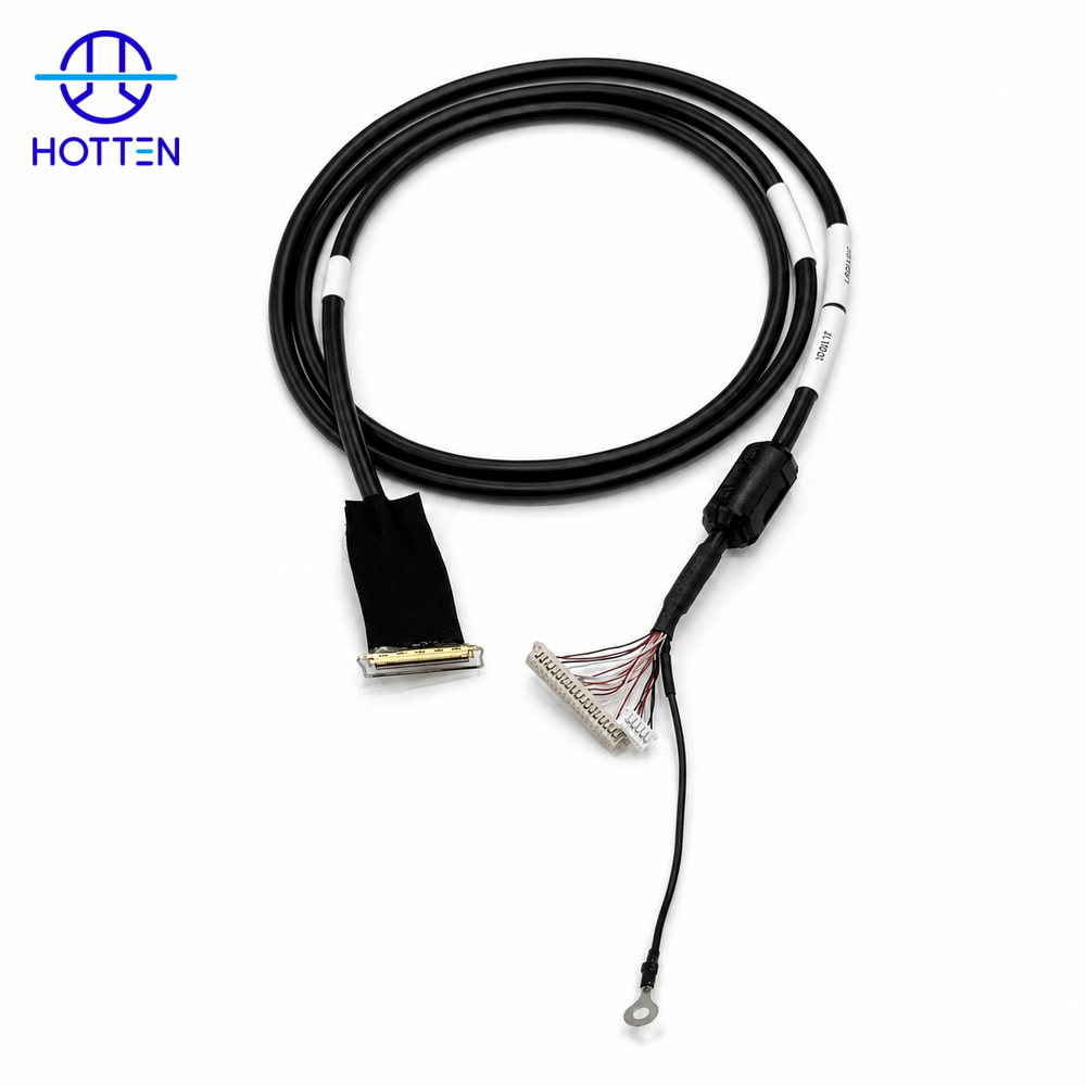 I-PEX 20454 40Pin to Dual 6Pin Molex LVDS Cable Assembly for Machine Vision
