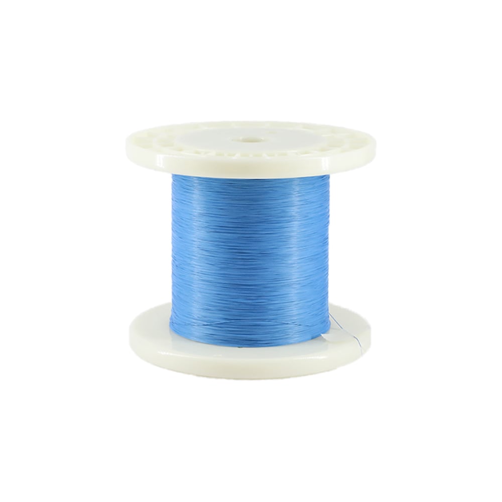 Silver Plated Copper Alloy Conductor Blue PFA Sheath 42AWG 50Ohm Ultra-soft, High Temperature Resistant  Micro-Coaxial Cable