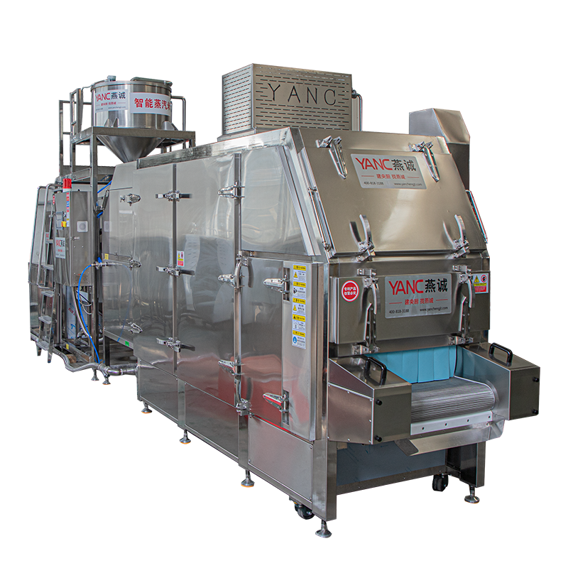 high-efficiency rice processing machine with automatic box dropping