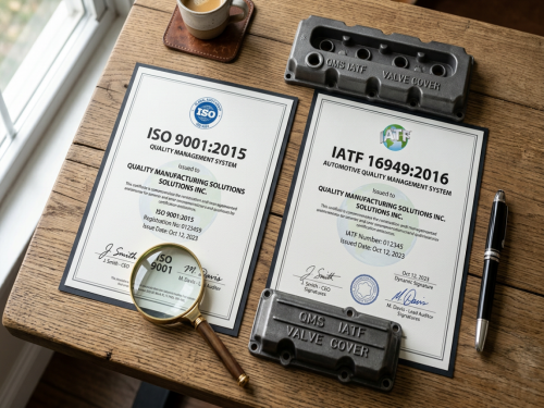 Certificaciones de piezas automotrices explicadas: IATF 16949, ISO 9001 y requisitos TS