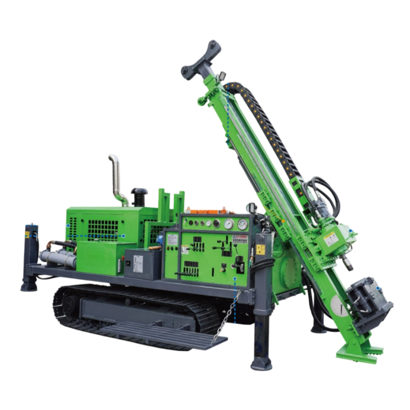 JY-1000A Steel Crawler Full Hydraulic Wireline Core Drilling Rig