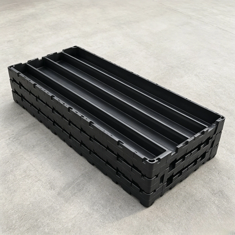 Storing complete rock cores Rock plastic core box for geological exploration tools