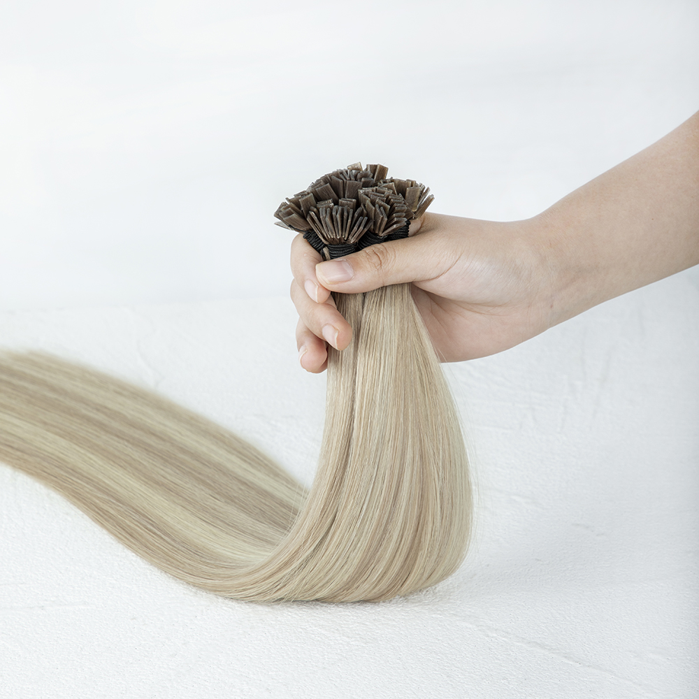 K/Flat Tip 1g Double Drawn Virgin Human Hair Extensions for Professional Fusion Installation