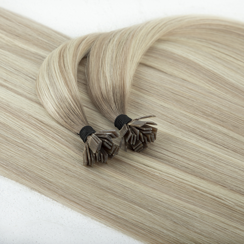 K/Flat Tip 1g Double Drawn Virgin Human Hair Extensions for Professional Fusion Installation