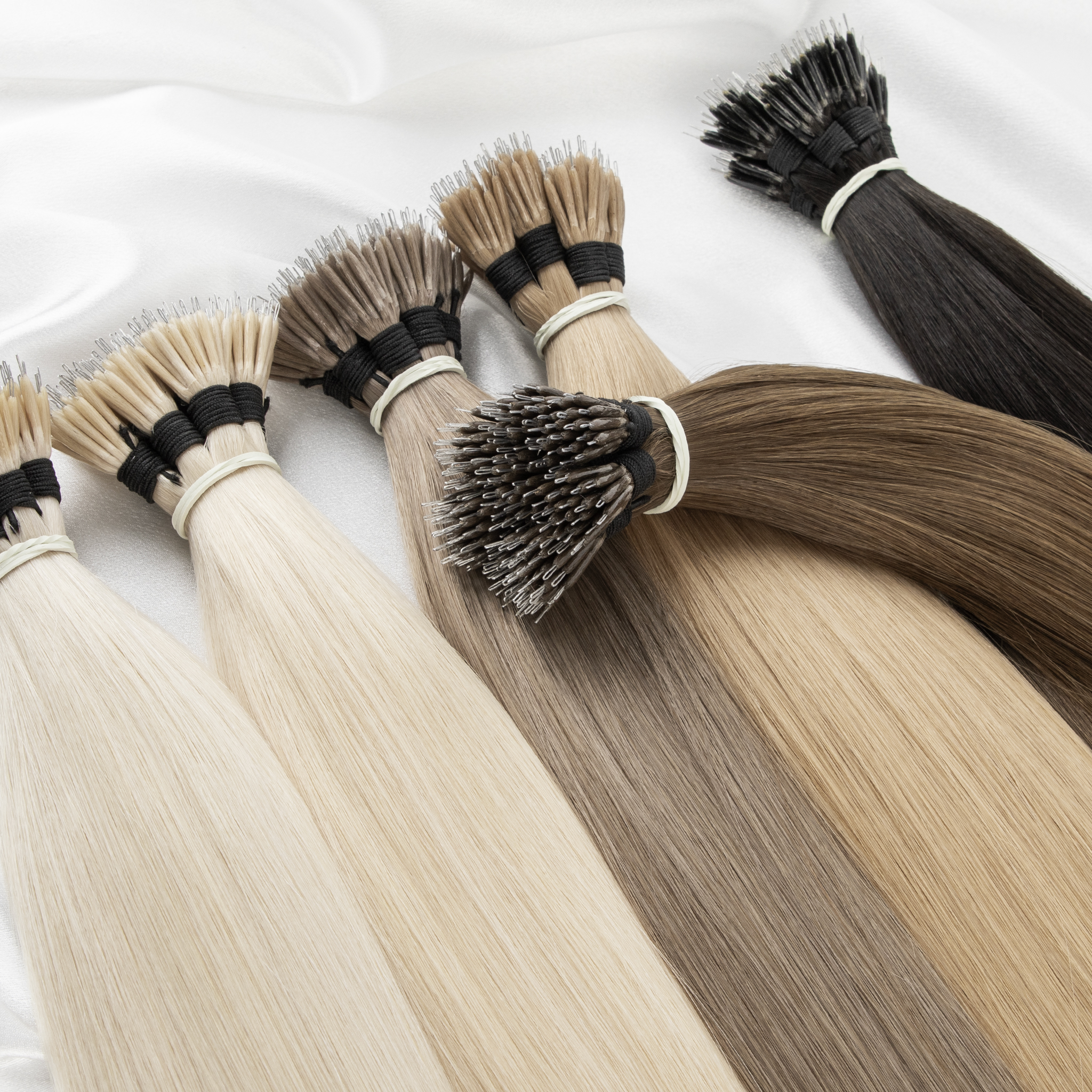 1g Nano Ring Tip Virgin Human Hair Extensions With Cuticle Aligned Technology For Professional Micro Link Installation