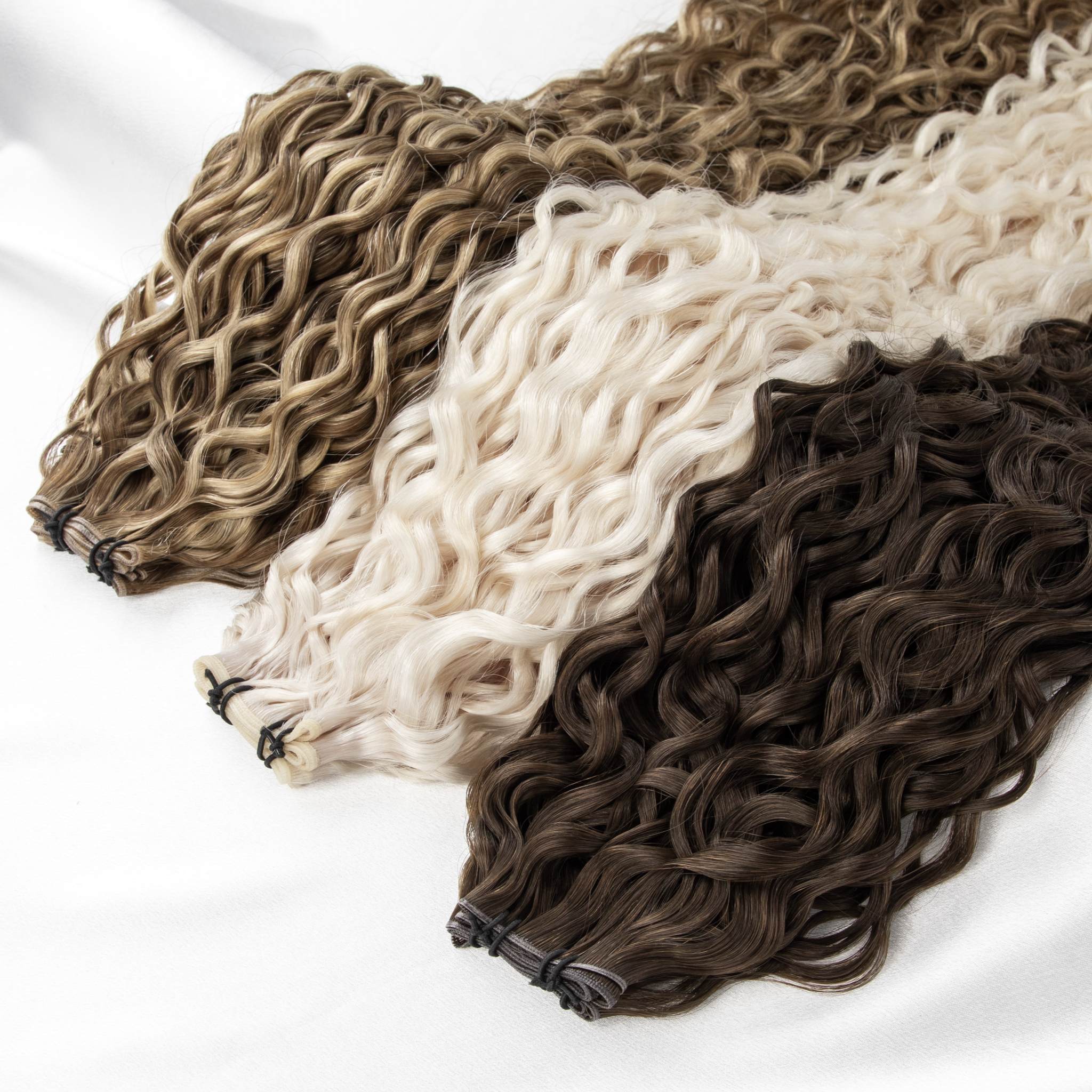 Curly Genius Weft Human Hair Extensions for Textured Salon Collections