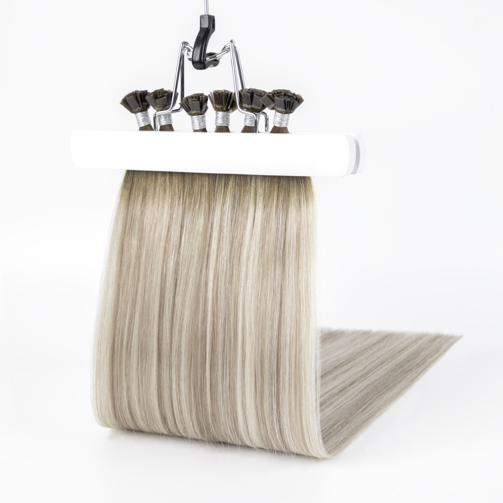 K/Flat Tip 1g Double Drawn Virgin Human Hair Extensions for Professional Fusion Installation