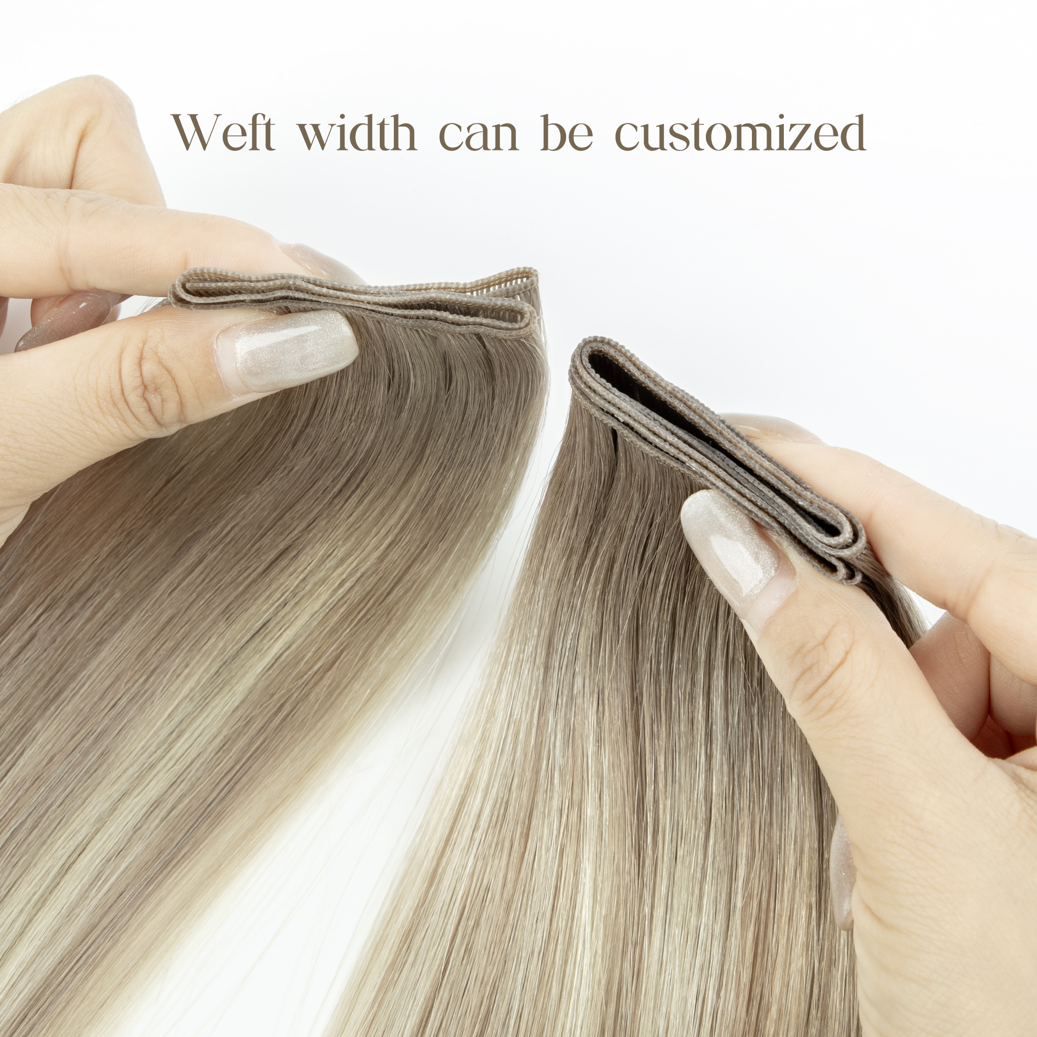 Original Volume Genius Weft 50g Ultra Thin Cuttable Double Drawn Virgin Human Hair Extensions By Trademark Holder LeShine Hair